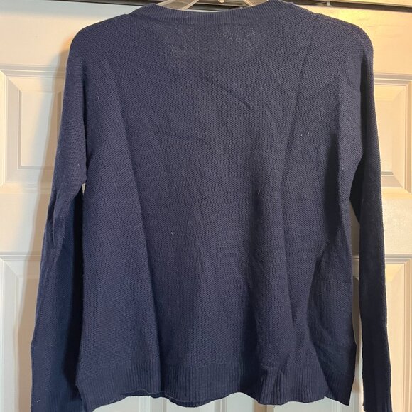 Joie Cashmere blend Sweater Womens Navy Blue size Small - Picture 3 of 4